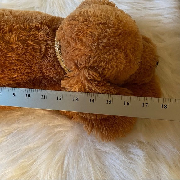 Aurora Plush Brown Dog Stuffed Animal - Picture 11 of 13